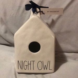Rae Dunn - NIGHT OWL - birdhouse